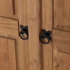 Seconique Corona 4 Door Wardrobe, Pine -The Furniture Store 1000097615 alt02