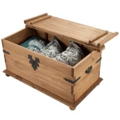 Seconique Corona Pine Storage Trunk -The Furniture Store 1000108058 alt02