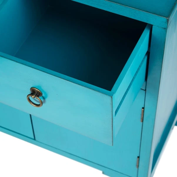 Dunelm Hanna Teal Chest 4 Dunelm Hanna Teal Chest - Image 4