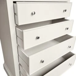 Dunelm Charlotte 4 Drawer Chest, Ivory -The Furniture Store 1000133554 alt04