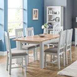 Julian Bowen Richmond Extending Natural Dining Table 9 Julian Bowen Richmond Extending Natural Dining Table -The Furniture Store 1000136969 alt05