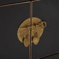 Dunelm Hanna Black Wide TV Stand -The Furniture Store 1000146593 alt05