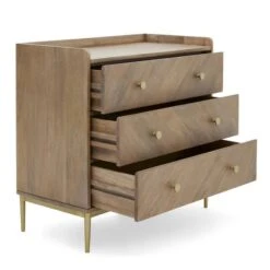 Dunelm Rumi 3 Drawer Chest, Mango Wood -The Furniture Store 1000146631 alt05