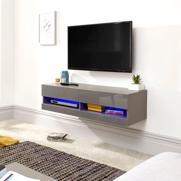 GFW Galicia 120cm LED Wall TV Unit 2 GFW Galicia 120cm LED Wall TV Unit - Image 2