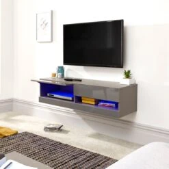 GFW Galicia 120cm LED Wall TV Unit 8 GFW Galicia 120cm LED Wall TV Unit -The Furniture Store 1000156240 alt02