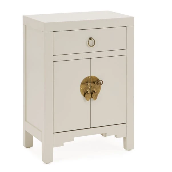 Dunelm Hanna Small 1 Drawer & 1 Door Chest, Oyster Grey 3 Dunelm Hanna Small 1 Drawer & 1 Door Chest, Oyster Grey - Image 3
