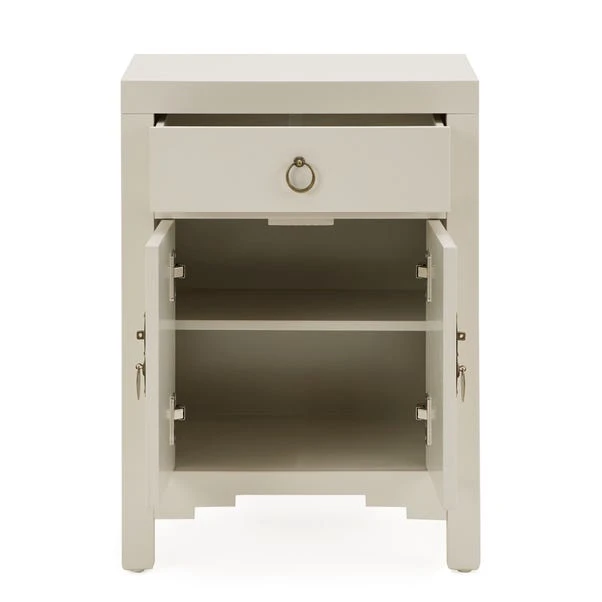 Dunelm Hanna Small 1 Drawer & 1 Door Chest, Oyster Grey 4 Dunelm Hanna Small 1 Drawer & 1 Door Chest, Oyster Grey - Image 4
