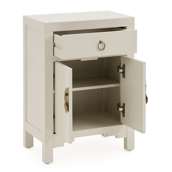 Dunelm Hanna Small 1 Drawer & 1 Door Chest, Oyster Grey 5 Dunelm Hanna Small 1 Drawer & 1 Door Chest, Oyster Grey - Image 5
