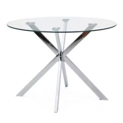 Dunelm Lumia Glass Round Table -The Furniture Store 1000157901 alt02