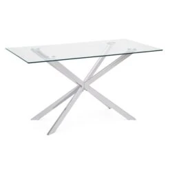 Dunelm Lumia Glass Dining Table -The Furniture Store 1000157902 alt02