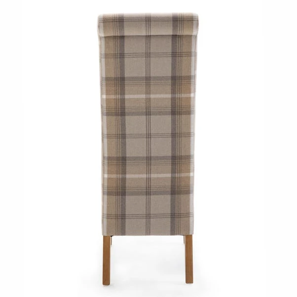 Dunelm Chester Set Of 2 Dining Chairs Natural Woven Check 6 Dunelm Chester Set Of 2 Dining Chairs Natural Woven Check - Image 6