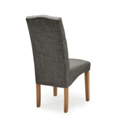 Dunelm Darcy Set Of 2 Dining Chairs Charcoal -The Furniture Store 1000157947 alt03