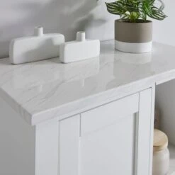 Lloyd Pascal Marble Effect Console Unit -The Furniture Store 1000160241 alt05