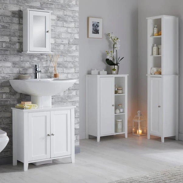 Lloyd Pascal Marble Effect Tall Cabinet 3 Lloyd Pascal Marble Effect Tall Cabinet - Image 3