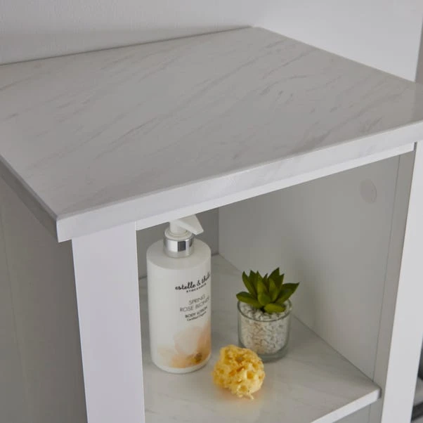 Lloyd Pascal Marble Effect Tall Cabinet 6 Lloyd Pascal Marble Effect Tall Cabinet - Image 6