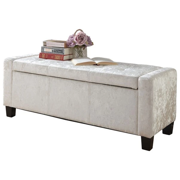 GFW Verona Crushed Velvet Ottoman 2 GFW Verona Crushed Velvet Ottoman - Image 2