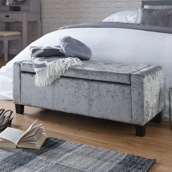 GFW Verona Crushed Velvet Ottoman 5 GFW Verona Crushed Velvet Ottoman - Image 5