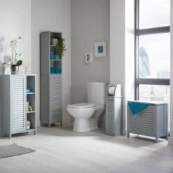 Lloyd Pascal Grey Tuscany Laundry Hamper -The Furniture Store 1000161865 alt03