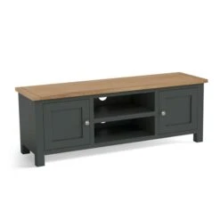 Dunelm Bromley Black Wide TV Stand 8 Dunelm Bromley Black Wide TV Stand -The Furniture Store 1000162403 alt02