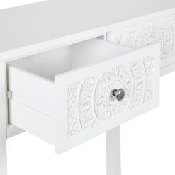 Dunelm Samira 2 Drawer Dressing Table, White 8 Dunelm Samira 2 Drawer Dressing Table, White -The Furniture Store 1000162526 alt03