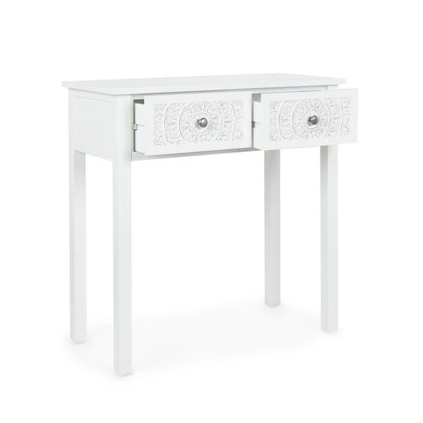 Dunelm Samira 2 Drawer Dressing Table, White 5 Dunelm Samira 2 Drawer Dressing Table, White - Image 5