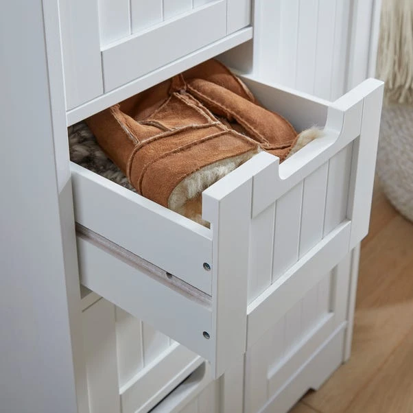 Lloyd Pascal White 4 Drawer Storage Cabinet 2 Lloyd Pascal White 4 Drawer Storage Cabinet - Image 2