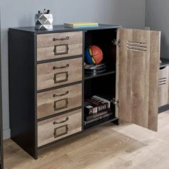 Lloyd Pascal Black 4 Drawer Unit 7 Lloyd Pascal Black 4 Drawer Unit -The Furniture Store 1000166503 alt02