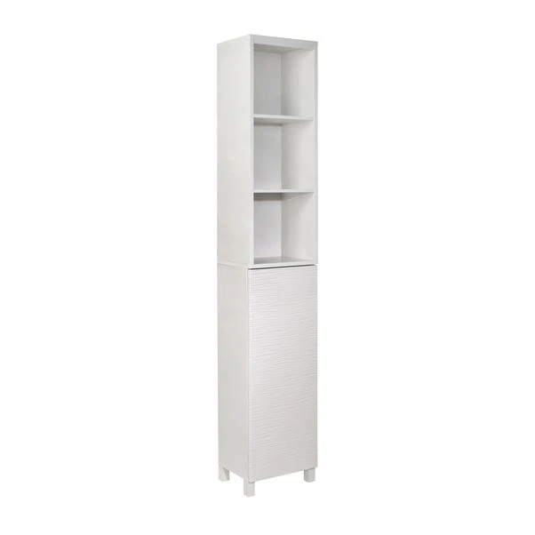 Lloyd Pascal White Wave Tall Cabinet 2 Lloyd Pascal White Wave Tall Cabinet - Image 2