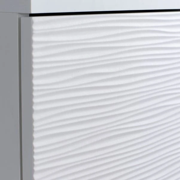 Lloyd Pascal White Wave Tall Cabinet 3 Lloyd Pascal White Wave Tall Cabinet - Image 3