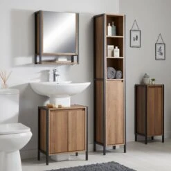 Lloyd Pascal Industrial Under Sink Unit -The Furniture Store 1000169011 alt05