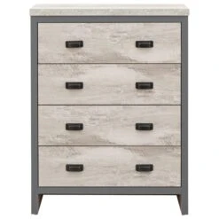 GFW Boston 4 Piece Bedroom Set, Grey -The Furniture Store 1000169416 alt05