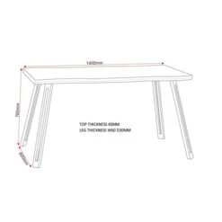 Seconique Quebec Wave Dining Table -The Furniture Store 1000169765 alt02