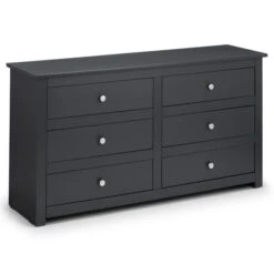 Julian Bowen Radley 6 Drawer Chest, Dark Grey & Pine 7 Julian Bowen Radley 6 Drawer Chest, Dark Grey & Pine -The Furniture Store 1000169858 alt02