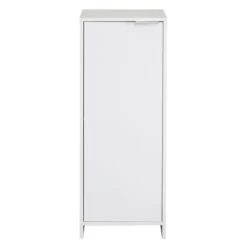 Lloyd Pascal Jaxon White Single Door Floor Cabinet With Adjustable Shelf -The Furniture Store 1000182105 alt02