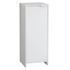 Lloyd Pascal Jaxon White Single Door Floor Cabinet With Adjustable Shelf -The Furniture Store 1000182105 alt03