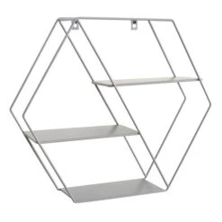 Dunelm Grey Large Hexagonal Shelf -The Furniture Store 1000182517 alt02