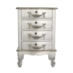 Dunelm Toulouse 4 Drawer Bedside Table