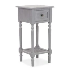 Dunelm Lucy Cane Grey Telephone Table -The Furniture Store 30267545 alt04