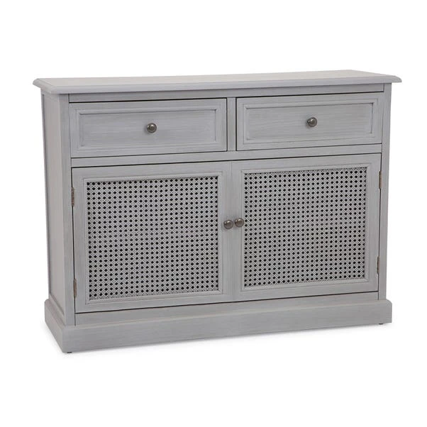 Dunelm Lucy Cane Grey Small Sideboard 3 Dunelm Lucy Cane Grey Small Sideboard - Image 3