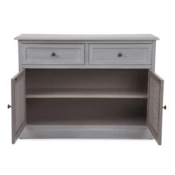 Dunelm Lucy Cane Grey Small Sideboard 9 Dunelm Lucy Cane Grey Small Sideboard -The Furniture Store 30267547 alt04