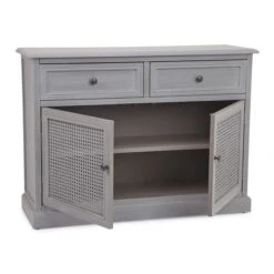 Dunelm Lucy Cane Grey Small Sideboard 10 Dunelm Lucy Cane Grey Small Sideboard -The Furniture Store 30267547 alt05