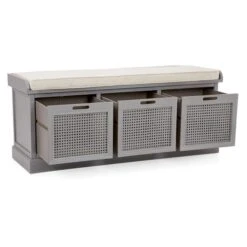 Dunelm Lucy Cane Grey Storage Bench 8 Dunelm Lucy Cane Grey Storage Bench -The Furniture Store 30267548 alt03