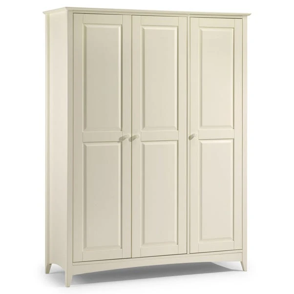 Julian Bowen Cameo Double Wardrobe, White & Pine 1 Julian Bowen Cameo Double Wardrobe, White & Pine