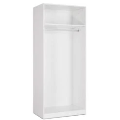 Harmony Acton Double Wardrobe, White -The Furniture Store 30424018 alt02
