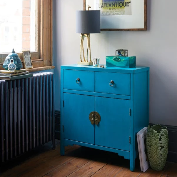 Dunelm Hanna Teal Chest 1 Dunelm Hanna Teal Chest