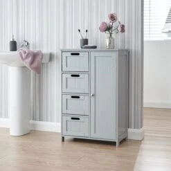 GFW Grey Shaker Bathroom Unit