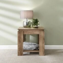 GFW Canyon Oak Lamp Table