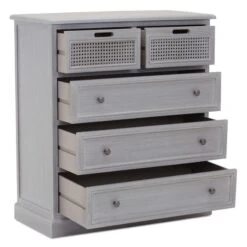 Dunelm Lucy Cane 5 Drawer Chest -The Furniture Store 30564783 alt05
