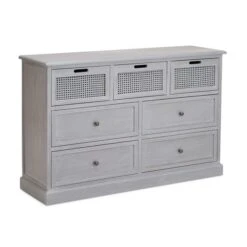 Dunelm Lucy Cane 7 Drawer Chest -The Furniture Store 30569887 alt04