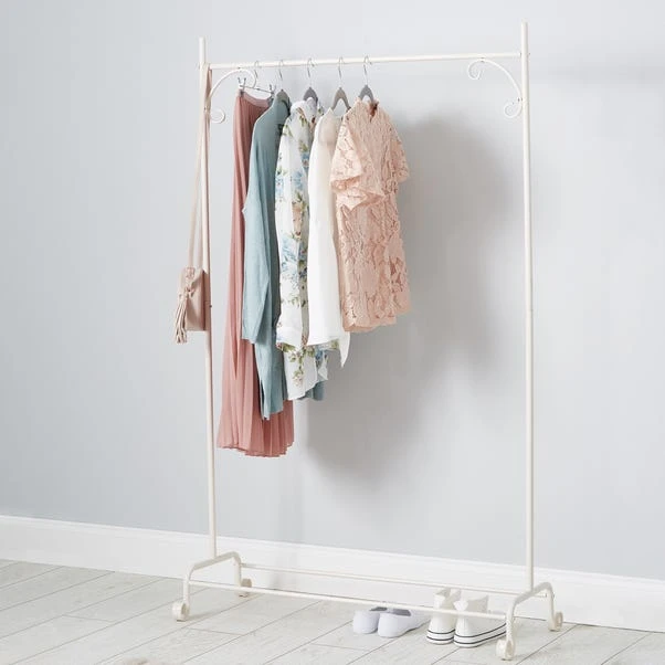 Dunelm Cream Clothes Rail 1 Dunelm Cream Clothes Rail
